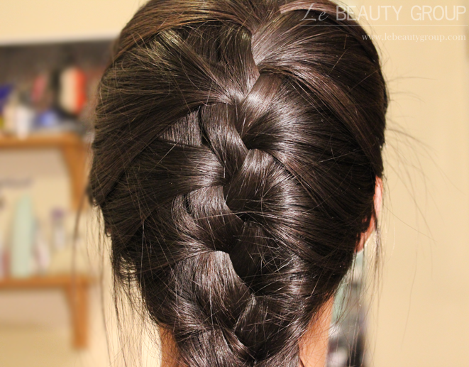 Hairstyle: Messy French Plait / Braid on Layered Hair