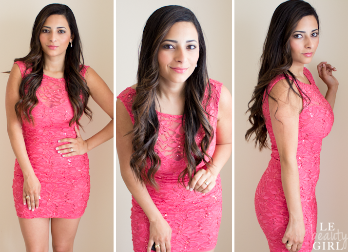 Lipsy Lace and Sequin Bodycon Dress