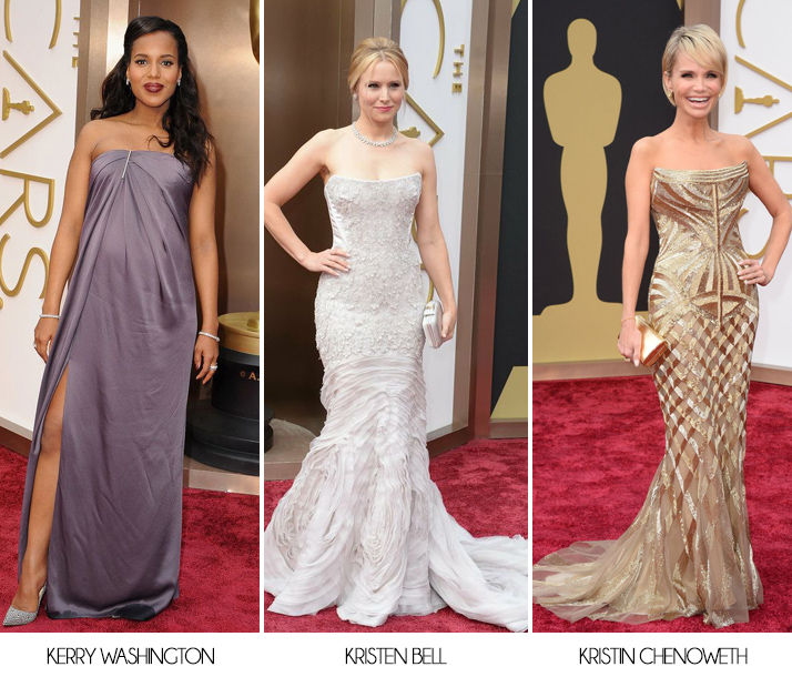 Oscars 2014 Kerry Washington Kristen Bell Kristin Chenoweth