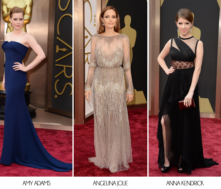 Oscars 2014 Amy Adams Angelina Jolie Anna Kendrick